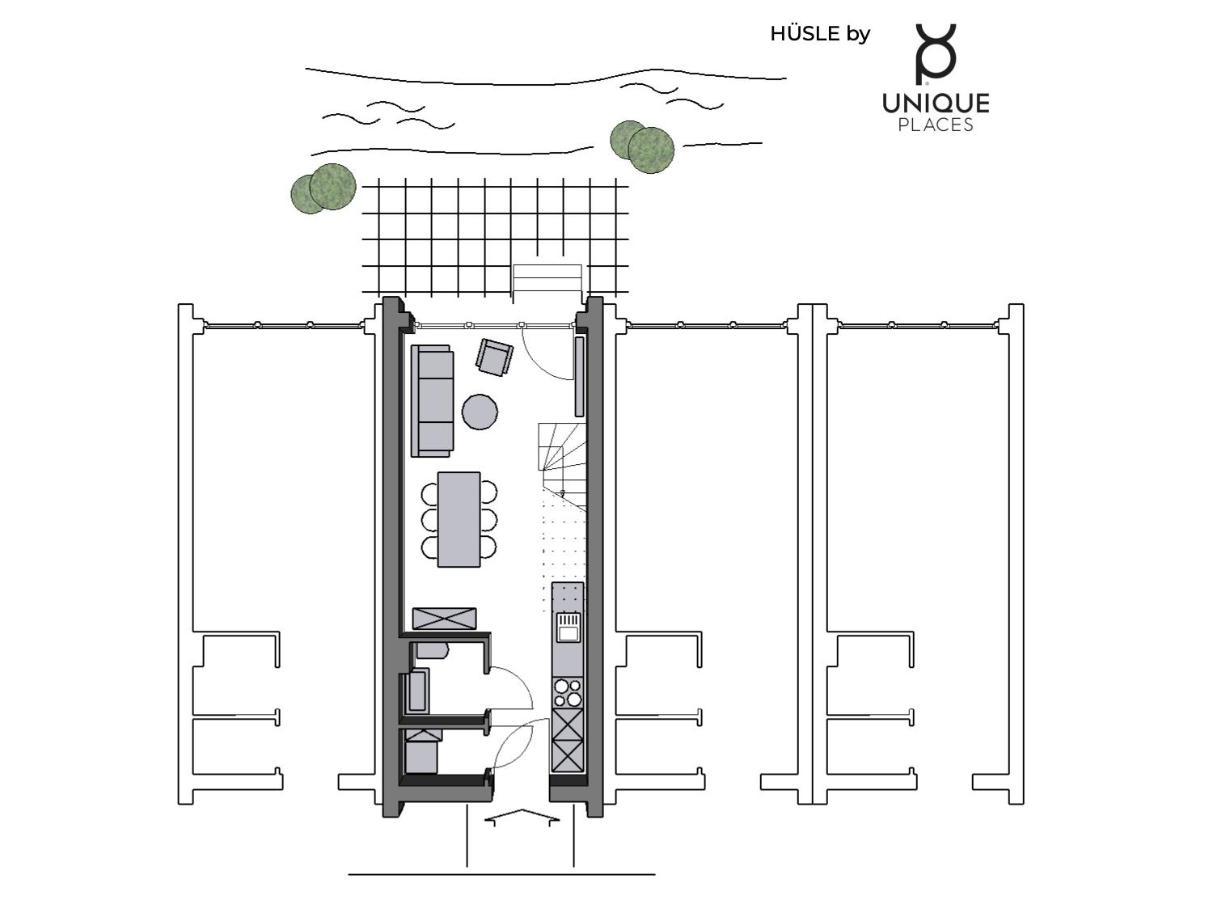 Neue Stylische Huesle By Unique Places 布鲁登茨 外观 照片